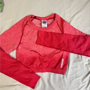 Gymshark Cropped Seamless Long Sleeve Top